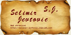 Selimir Jevtović vizit kartica